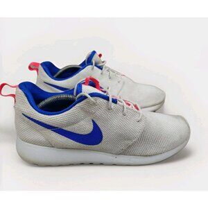 Nike Men Roshe One Running Shoes Ultramarine White Blue Red 511881-100 Size 11